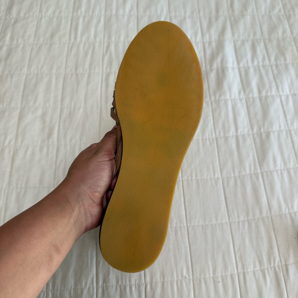 Nisolo Tan Leather Huarache Sandals - Picture 5 of 11